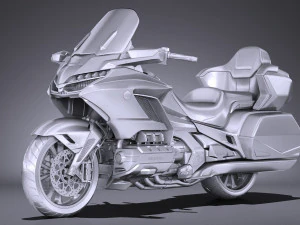 Honda Goldwing 2018 3D Model