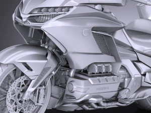Honda Goldwing 2018 3D Model
