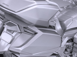 Honda Goldwing 2018 3D Model