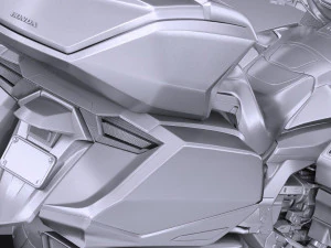 Honda Goldwing 2018 3D Model