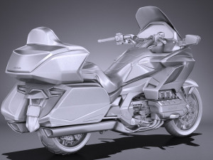 Honda Goldwing 2018 3D Model