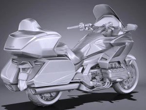 Honda Goldwing 2018 3D Model