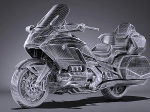 Honda Goldwing 2018 3D Model