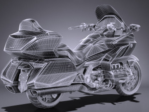 Honda Goldwing 2018 3D Model