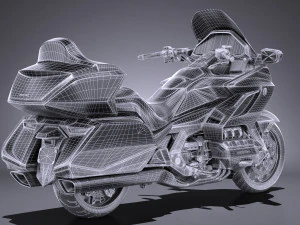 Honda Goldwing 2018 3D Model