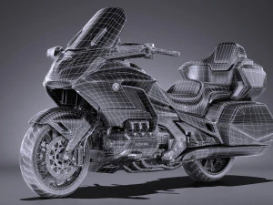 Honda Goldwing 2018 3D Model
