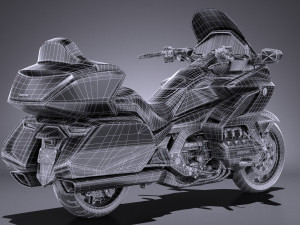 Honda Goldwing 2018 3D Model
