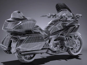 Honda Goldwing 2018 3D Model