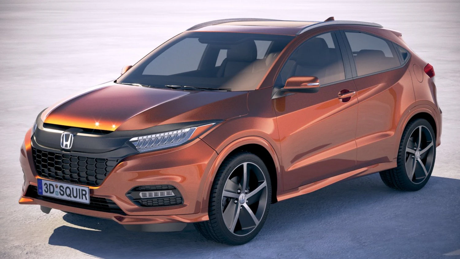 Honda HR-V 2018 3D Model .c4d .max .obj .3ds .fbx .stl .blend