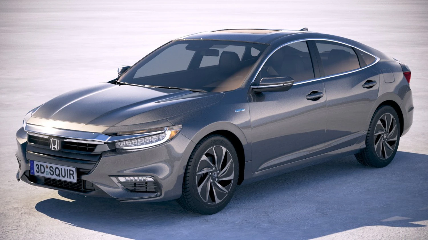 Honda Insight 2019 3D Model .c4d .max .obj .3ds .fbx .stl .blend 