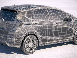 Honda Jazz 2018 Model 3D
