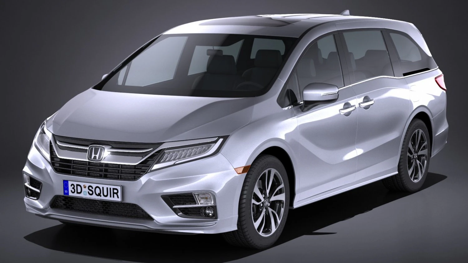 Honda Odyssey 2018 3D Model .c4d .max .obj .3ds .fbx .stl .blend 