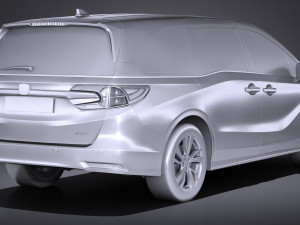 Honda Odyssey 2018 3Dモデル