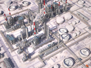 Huge Refinery 3D 모델