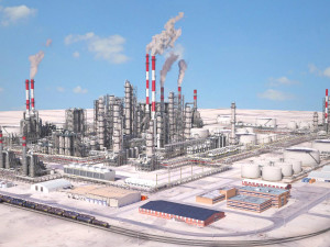 Huge Refinery 3D 모델