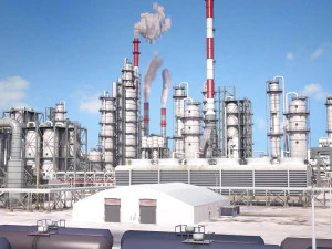 Huge Refinery 3D Model