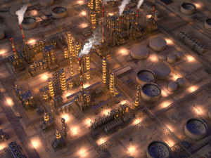 Huge Refinery 3D 모델