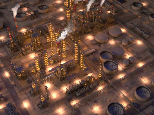 Huge Refinery 3D Model