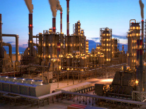 Huge Refinery 3D 모델