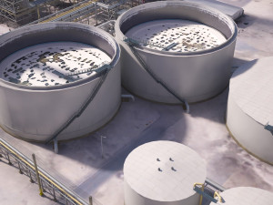 Huge Refinery 3D 모델