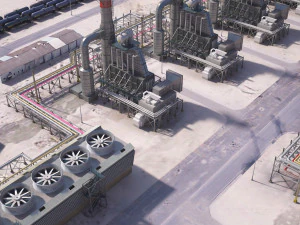 Huge Refinery 3D Model