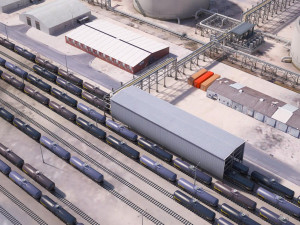 Huge Refinery 3D 모델