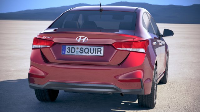 hyundai accent 2018 3D