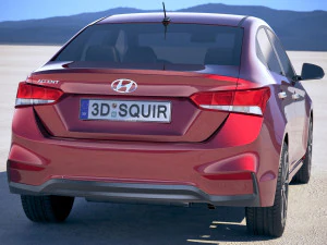 Hyundai Accent 2018 3D Model