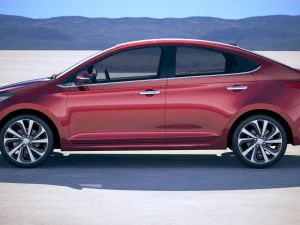 Hyundai Accent 2018 3D Model