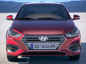 Hyundai Accent 2018 3D Model