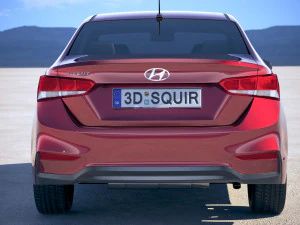 Hyundai Accent 2018 3D Model