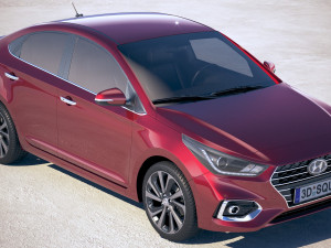 Hyundai Accent 2018 3D 模型