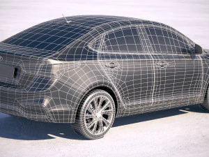 Hyundai Accent 2018 3D Model