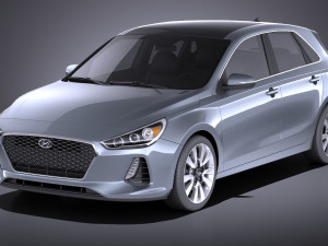 Hyundai Elantra GT 2018 3D Model