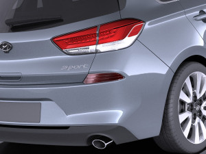 Hyundai Elantra GT 2018 3D 模型