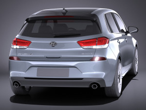 Hyundai Elantra GT 2018 3D 模型