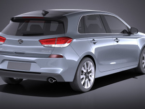 Hyundai Elantra GT 2018 3D 模型