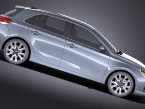 Hyundai Elantra GT 2018 3D 模型