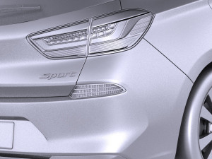 Hyundai Elantra GT 2018 3D 模型