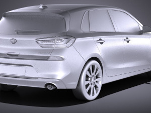 Hyundai Elantra GT 2018 3D 模型