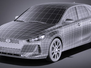 Hyundai Elantra GT 2018 3D 模型