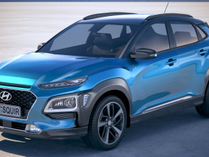 Hyundai Kona 2018 3D Model