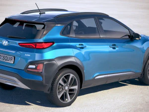 Hyundai Kona 2018 3D Model