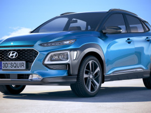 Hyundai Kona 2018 3Dモデル