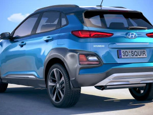 Hyundai Kona 2018 3D Model
