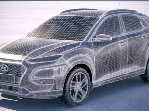Hyundai Kona 2018 3D Model