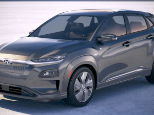 Hyundai Kona Elétrico 2019 Modelo 3D