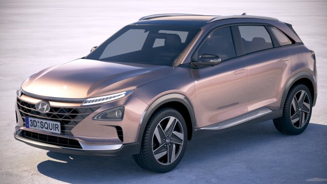 Hyundai Nexo 2019 Model 3D .c4d .max .obj .3ds .fbx .stl .blend