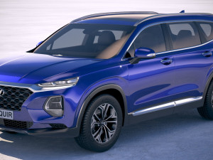 Hyundai Santa Fe 2019 Modèle 3D
