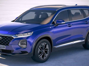 Hyundai Santa Fe 2019 Modello 3D